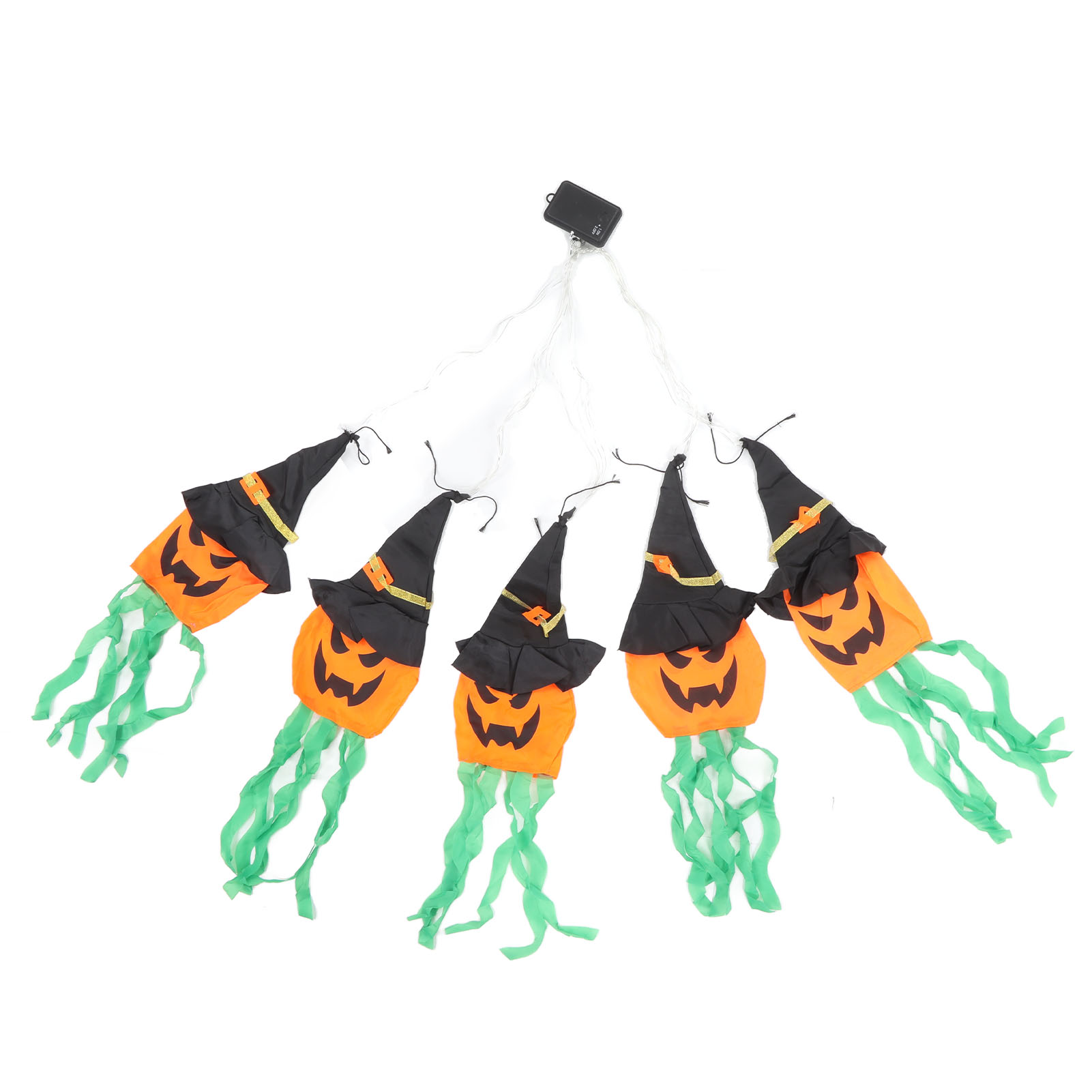 Led-kürbis-lichterkette – Bunte Halloween-dekoration Für Partys Und Gärten