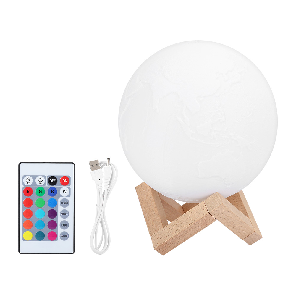 3d-gedruckte Mondlampe Als Nachtlicht, Schlafzimmerdeko, Geschenk Zum Geburtstag, Weihnachten Oder Valentinstag