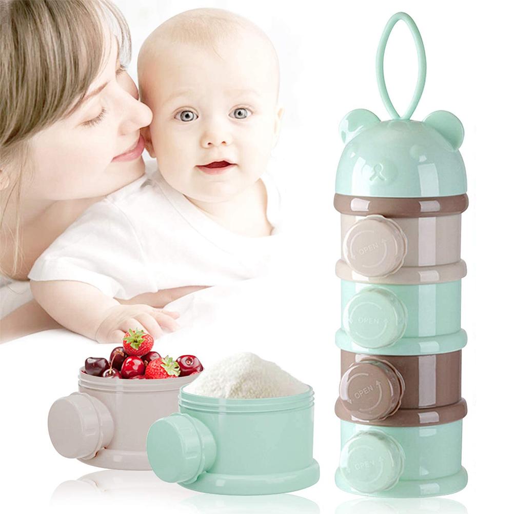Tragbarer 4-stufiger Milchpulverspender, Reise-aufbewahrungsbox Für Babynahrung