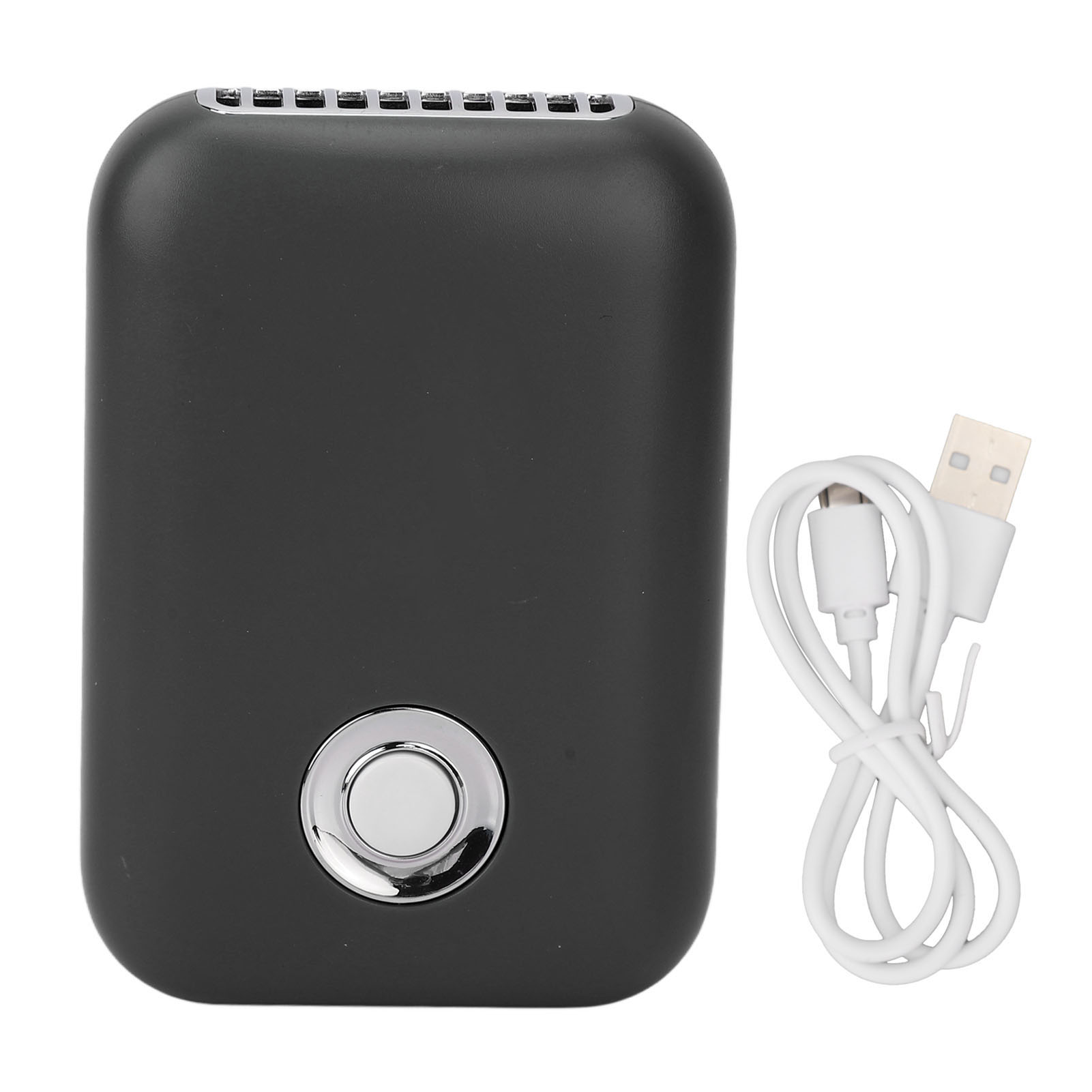 Tragbarer, Per Usb Aufladbarer Wimperntrockner, 3 Geschwindigkeitsstufen, Leiser Betrieb, Mit Klappständer, Schwarz