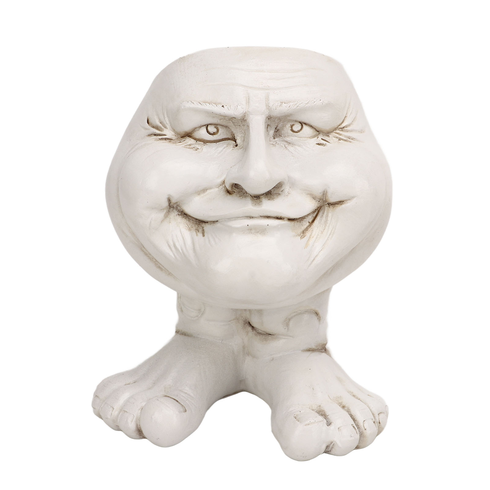 Origineller Blumentopf Für Den Garten – Lustiger Und Individuell Gestaltbarer Deko-statuenkopf, Wasserdicht