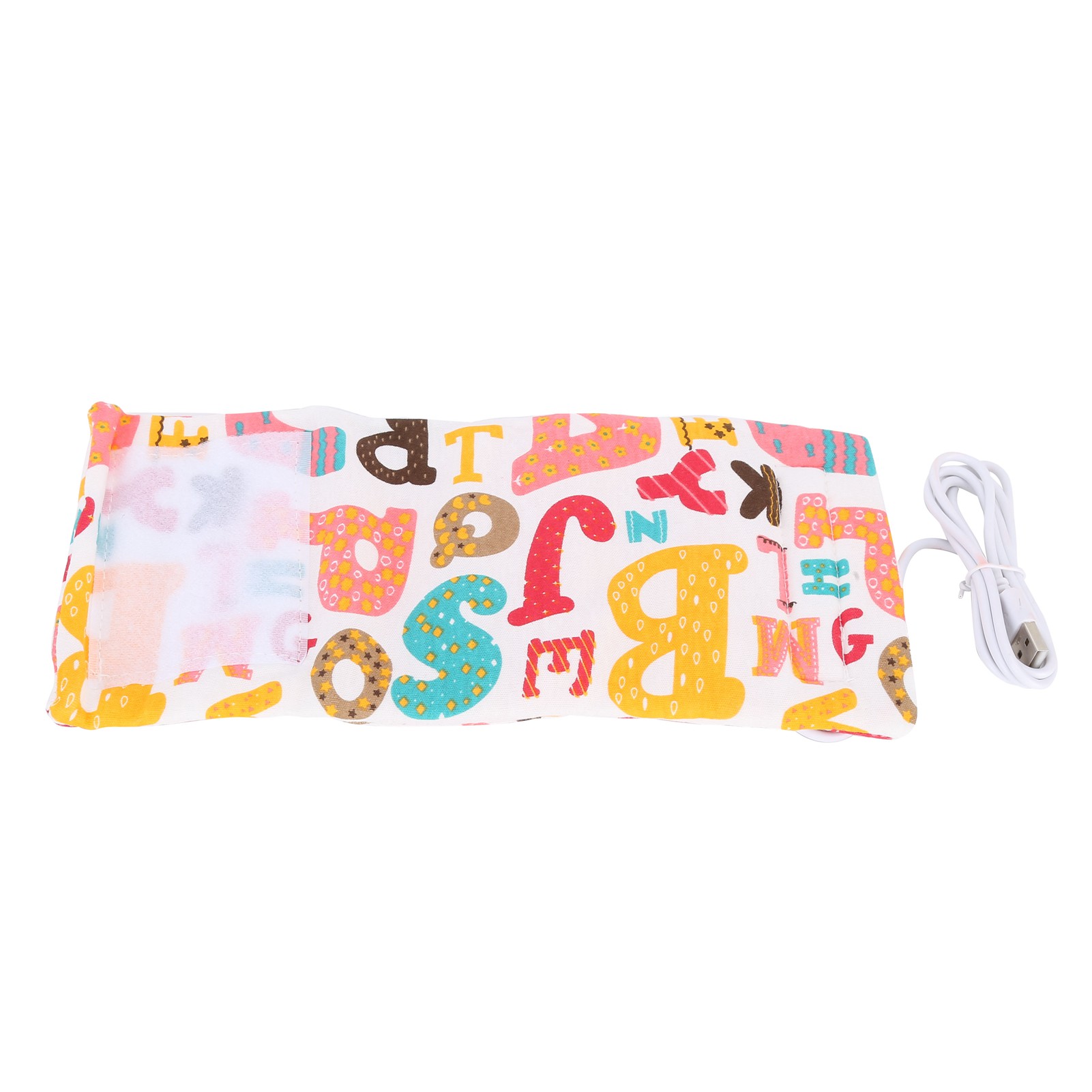 Tragbarer Usb-flaschenwärmer Mit Isoliertasche, Cartoon-design Und Englischem Alphabet