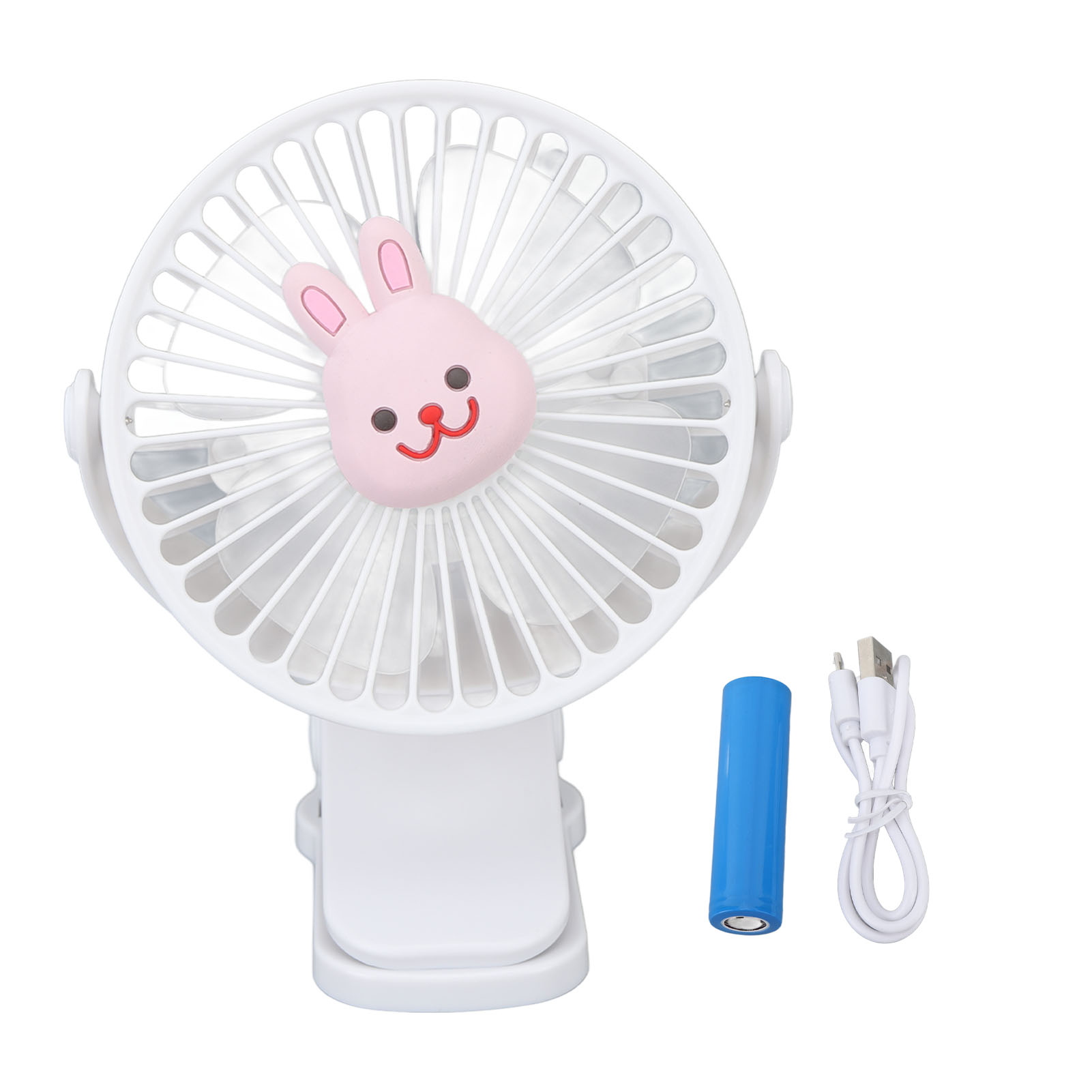 Usb-kinderwagenventilator, 3 Geschwindigkeitsstufen, Verstellbarer Clip, Tragbares Und Stilvolles Design
