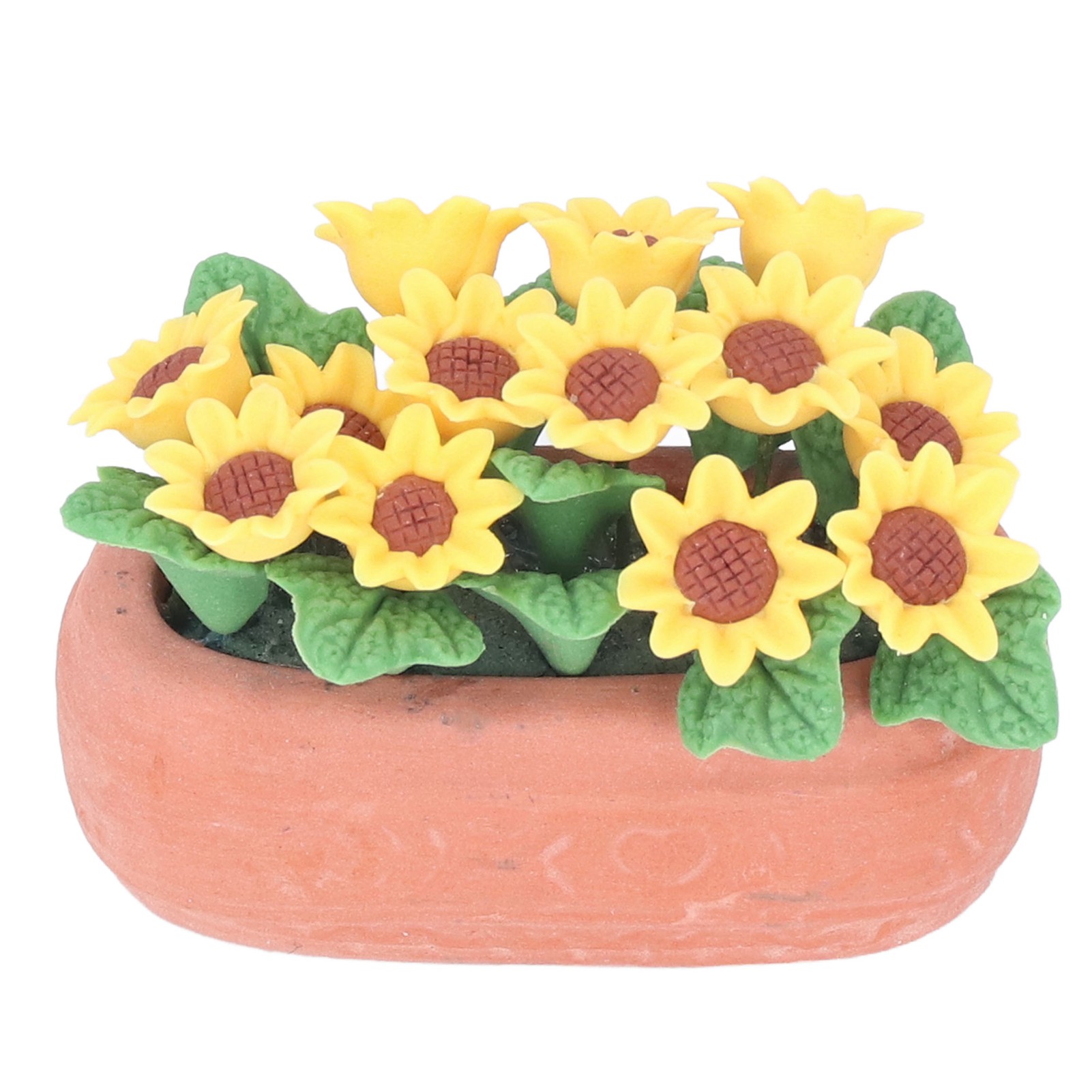Miniatur-topfpflanzen Für Puppenhäuser Im Maßstab 1:12, Künstliche Sonnenblume Für Die Miniaturgartendekoration