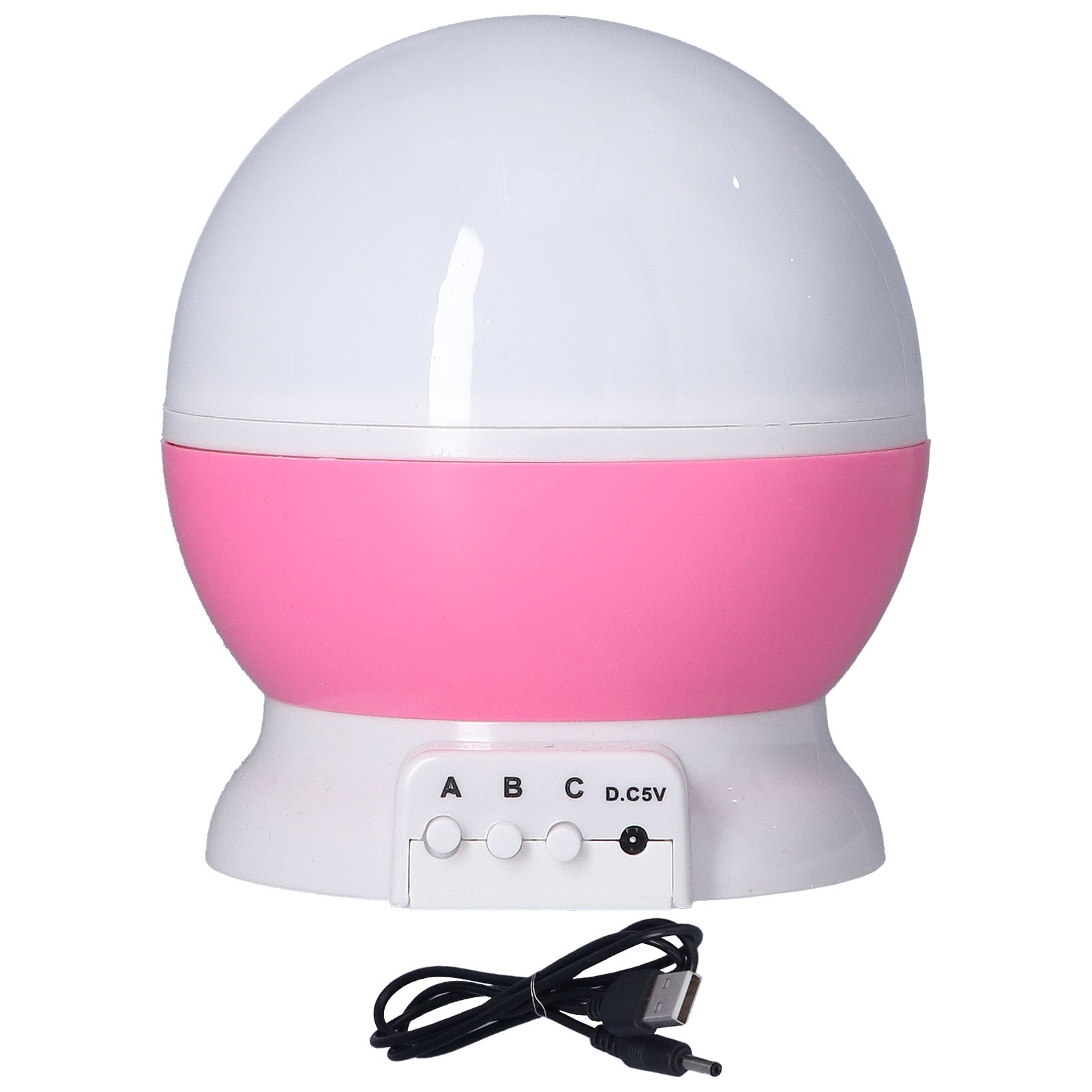 Rotierender Baby-nachtlichtprojektor Sternenhimmel Mit Farbwechselnder Rosa Nachtlampe