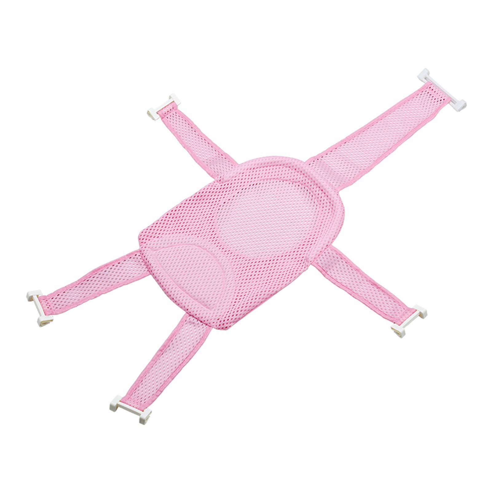Verstellbarer Babybadewannensitz, Duschhängematte, Verstellbare Badewannenstütze, Rosa Babybett