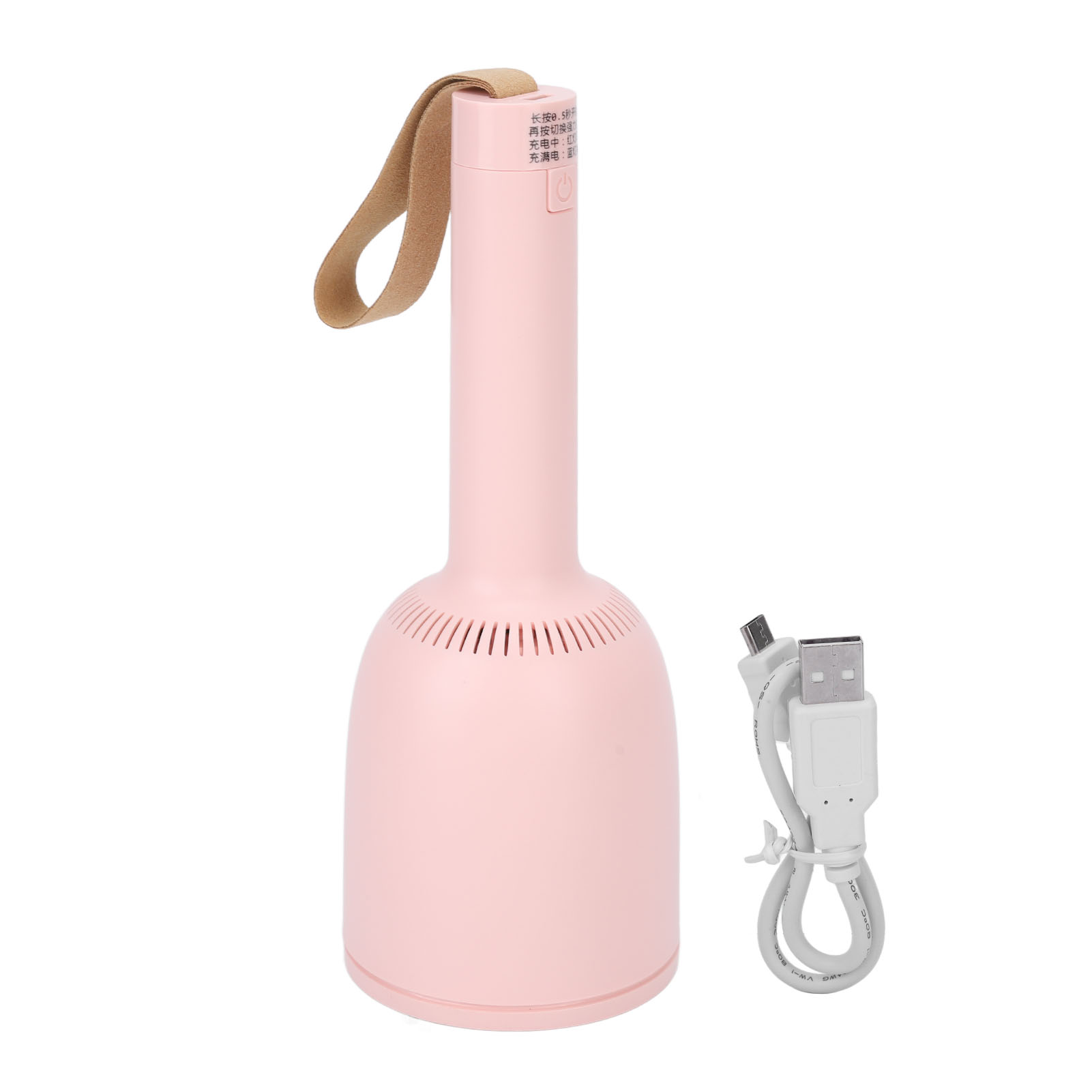 Mini-tischstaubsauger Mit 360°-drehung, Hoher Saugkraft Und Usb-ladefunktion, Für Nägel Und Sofas, Rosa