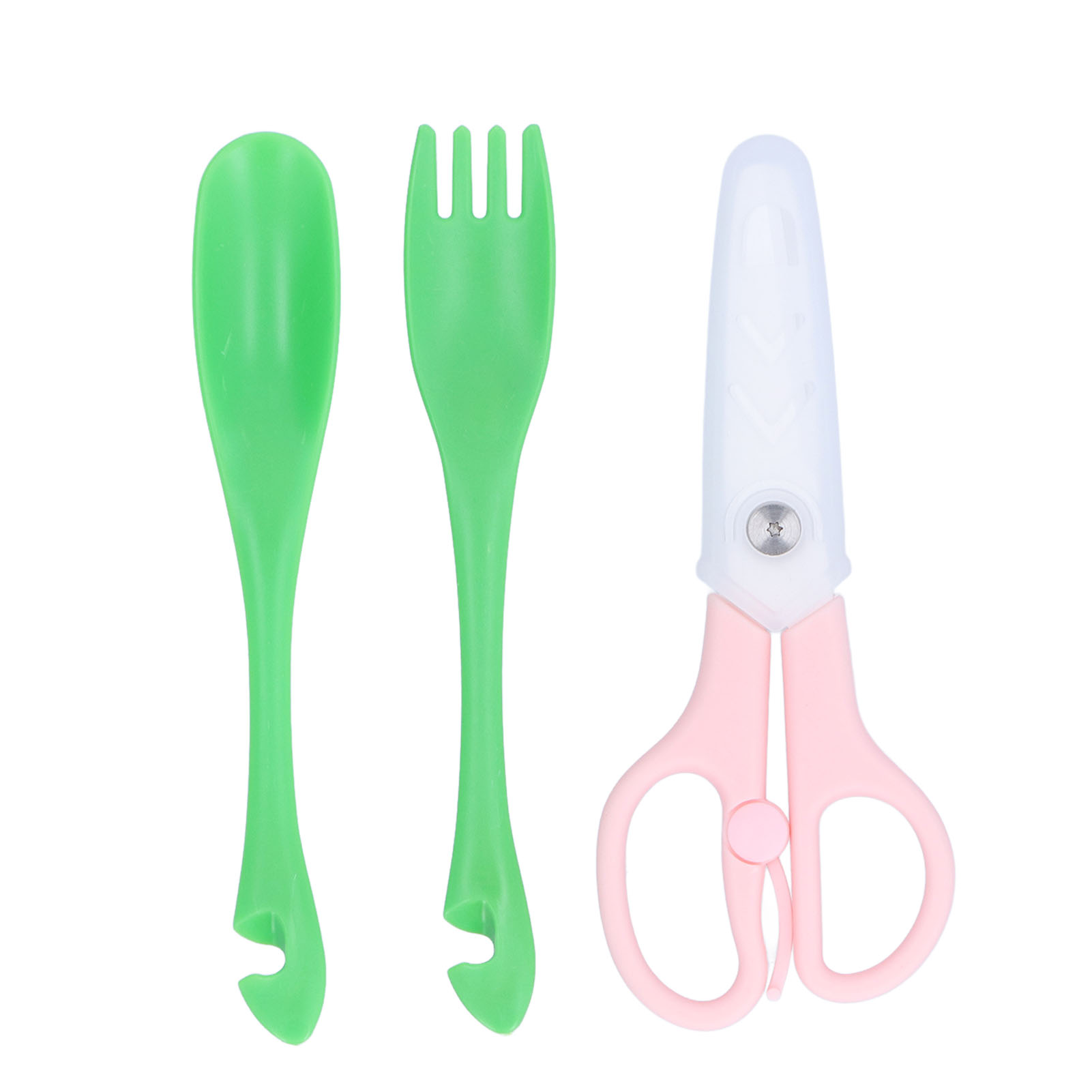 Baby-keramikbesteck-set (messer, Gabel, Löffel) – Rostfrei Und Sicher – Rosa