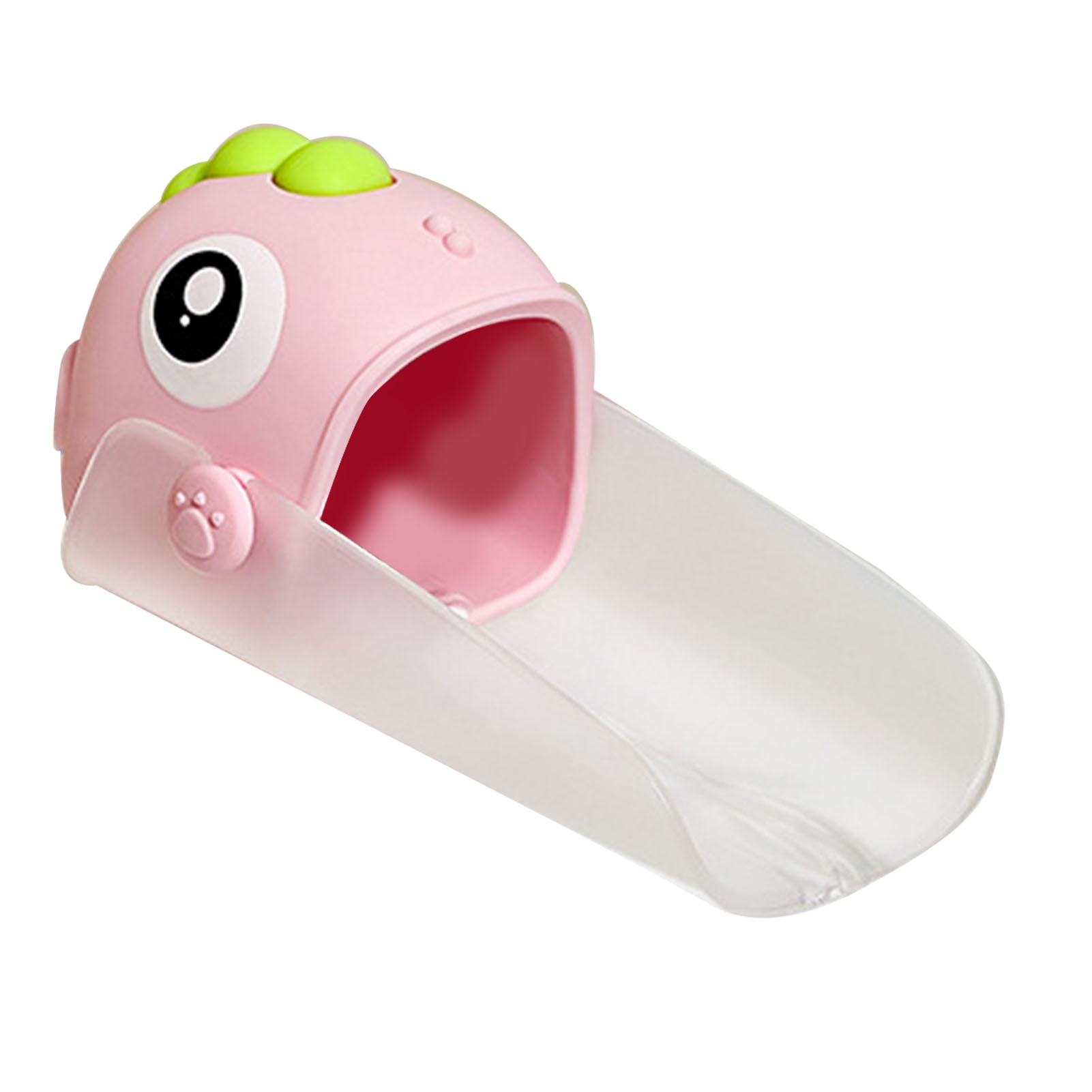 Dinosaurier-wasserhahnverlängerung Für Kinder, Lustiges Und Sicheres Waschbecken-accessoire Für Bad Oder Küche, 13,5 Cm, Rosa