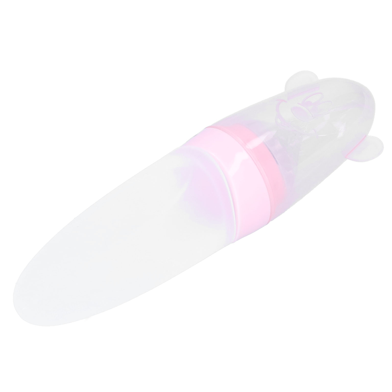 Silikon-babylöffel Mit Futterbeutel – Babynahrungsspender – Rosa