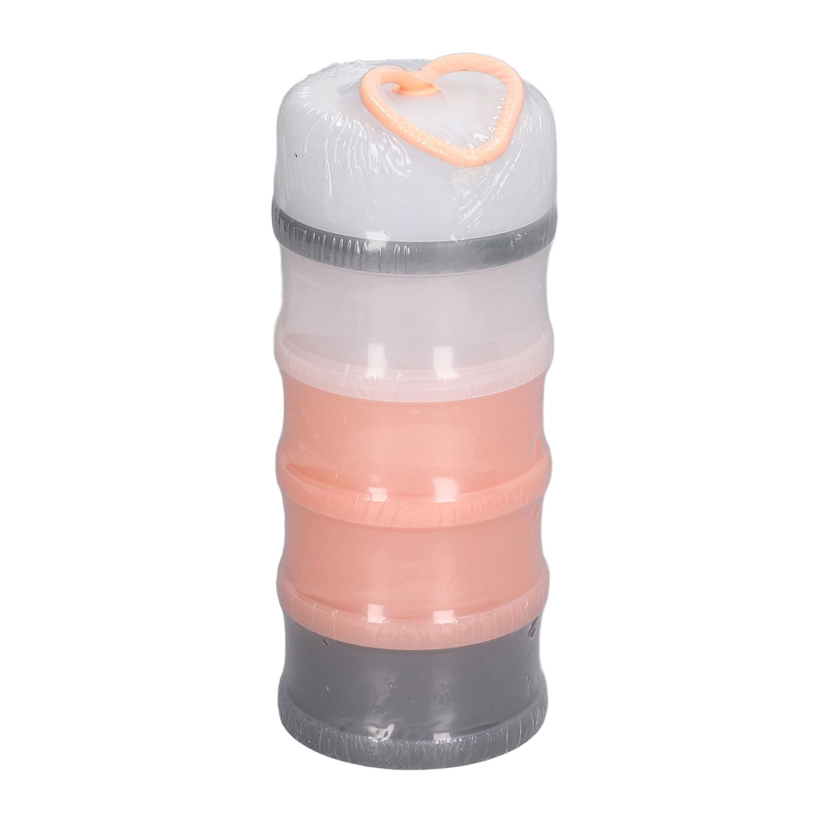 Tragbarer 3-lagiger Milchpulverspender, Snackaufbewahrung Für Unterwegs, Rosa