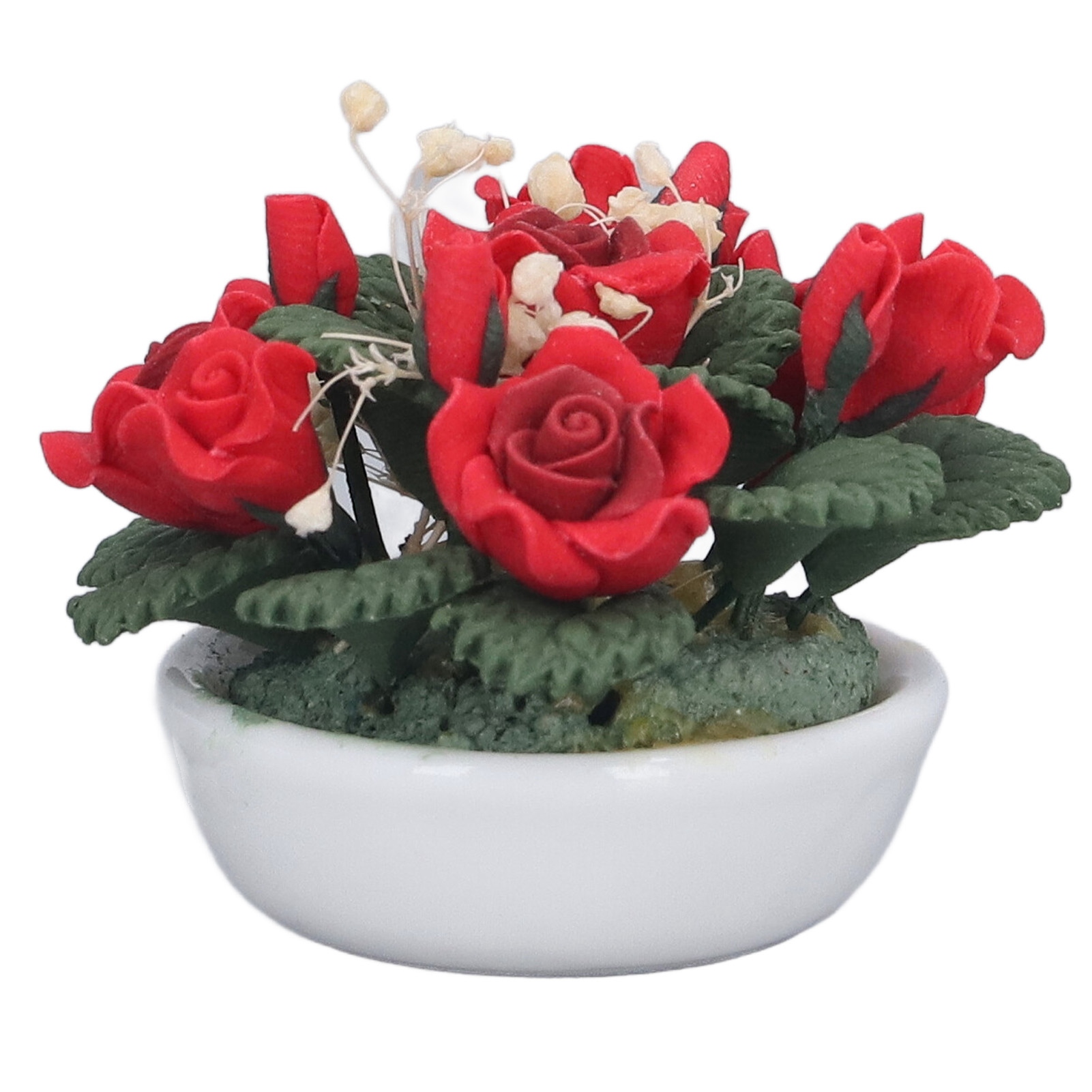 Miniatur-kunstrose (rot) Für Puppenhäuser Im Maßstab 1:12 – Diy-dekoration