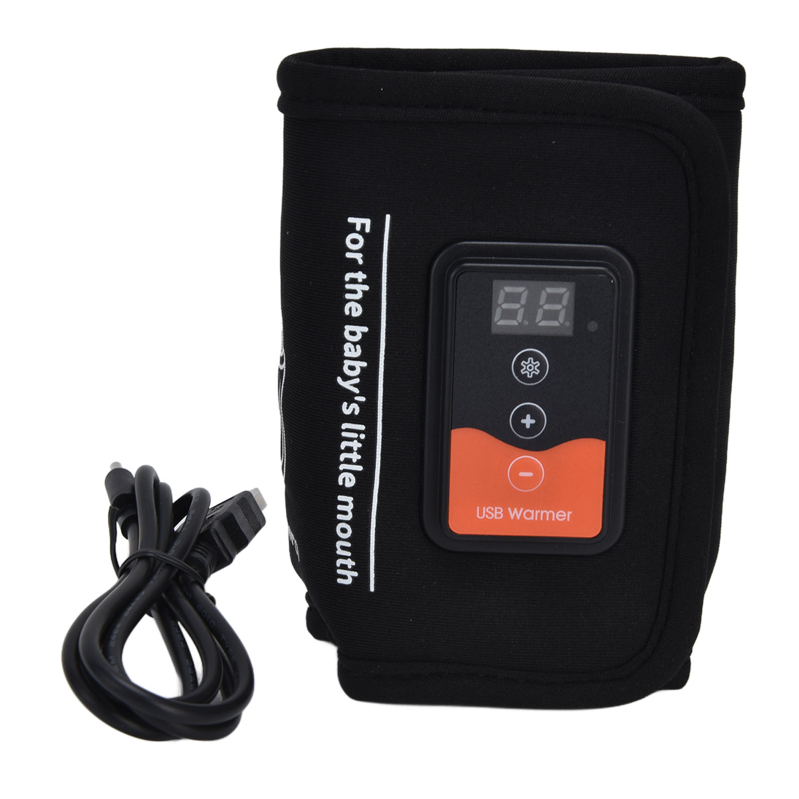 Tragbarer, Multifunktionaler Usb-flaschenwärmer, Einstellbar Über Lcd-bildschirm Und Intelligente Steuerung, Für Zuhause Und Unterwegs, Schwarz, Typ C Mit Temperaturregler.