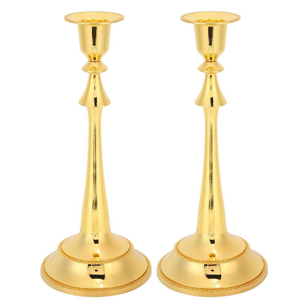 Moderne, Einarmige Kerzenhalter Im Modernen Design, Goldene Verzierungen Für Hochzeits- Und Heimdekoration