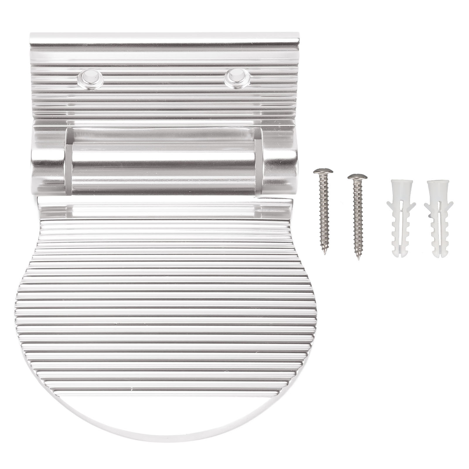Zusammenklappbarer Rasierständer Aus Korrosionsbeständiger Aluminiumlegierung, Verschraubt, Duschablage, Silberfarben