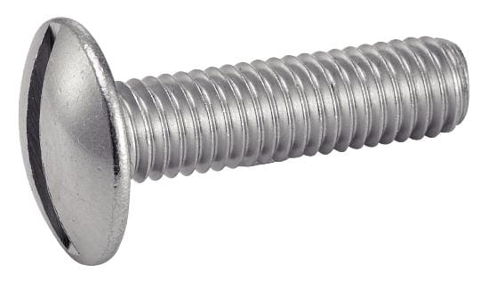 Sechskantschraube Mit Großem Kopf -poelier- Mit Schlitz - Edelstahl A2 6x40 Mm - 200 Stück In Der Box