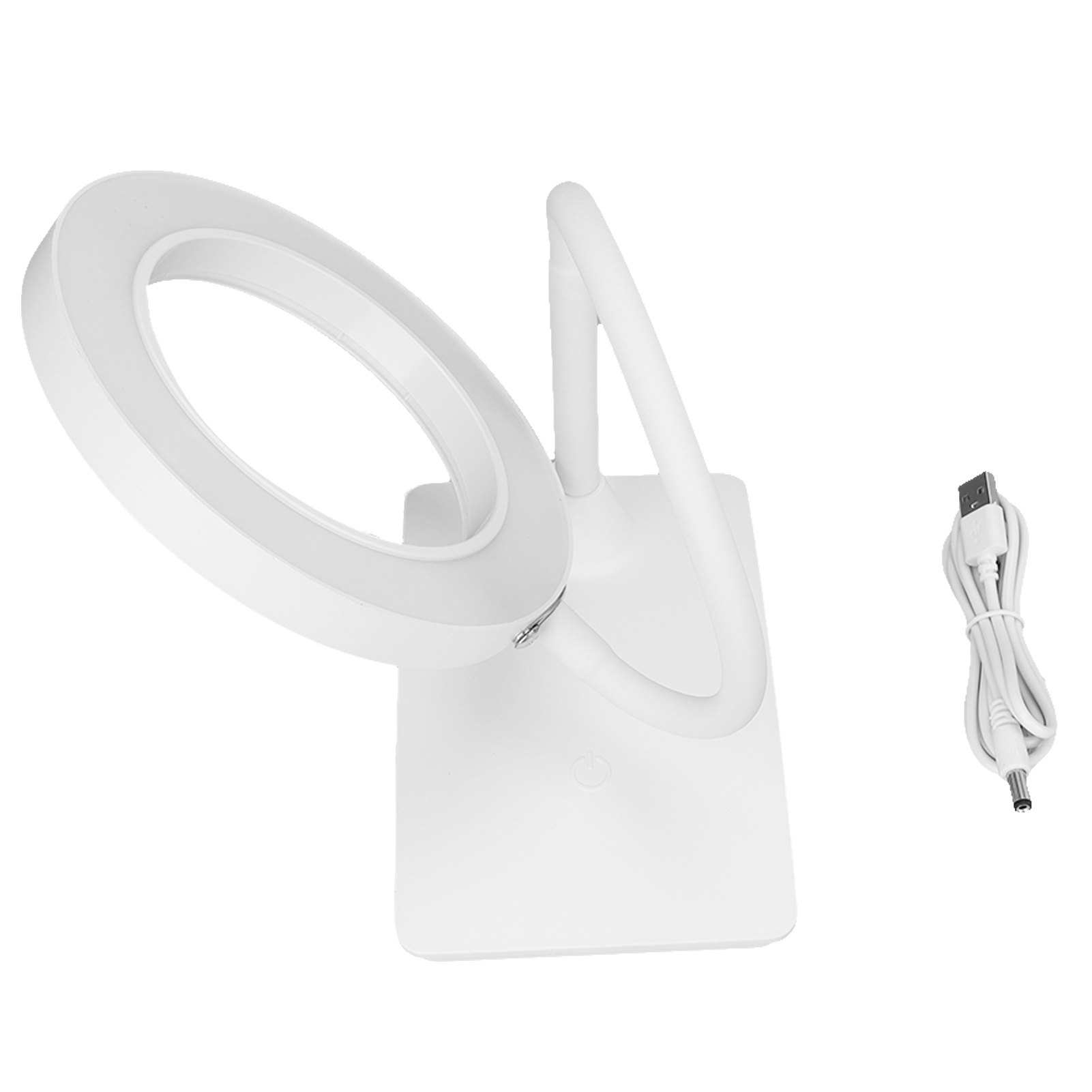 Flexible 360°-led-schreibtischlampe, Stufenlos Dimmbar, 3 Farbmodi, Augenschutz, Usb-anschluss, Ideal Zum Lernen Und Für Die Maniküre, Weiß