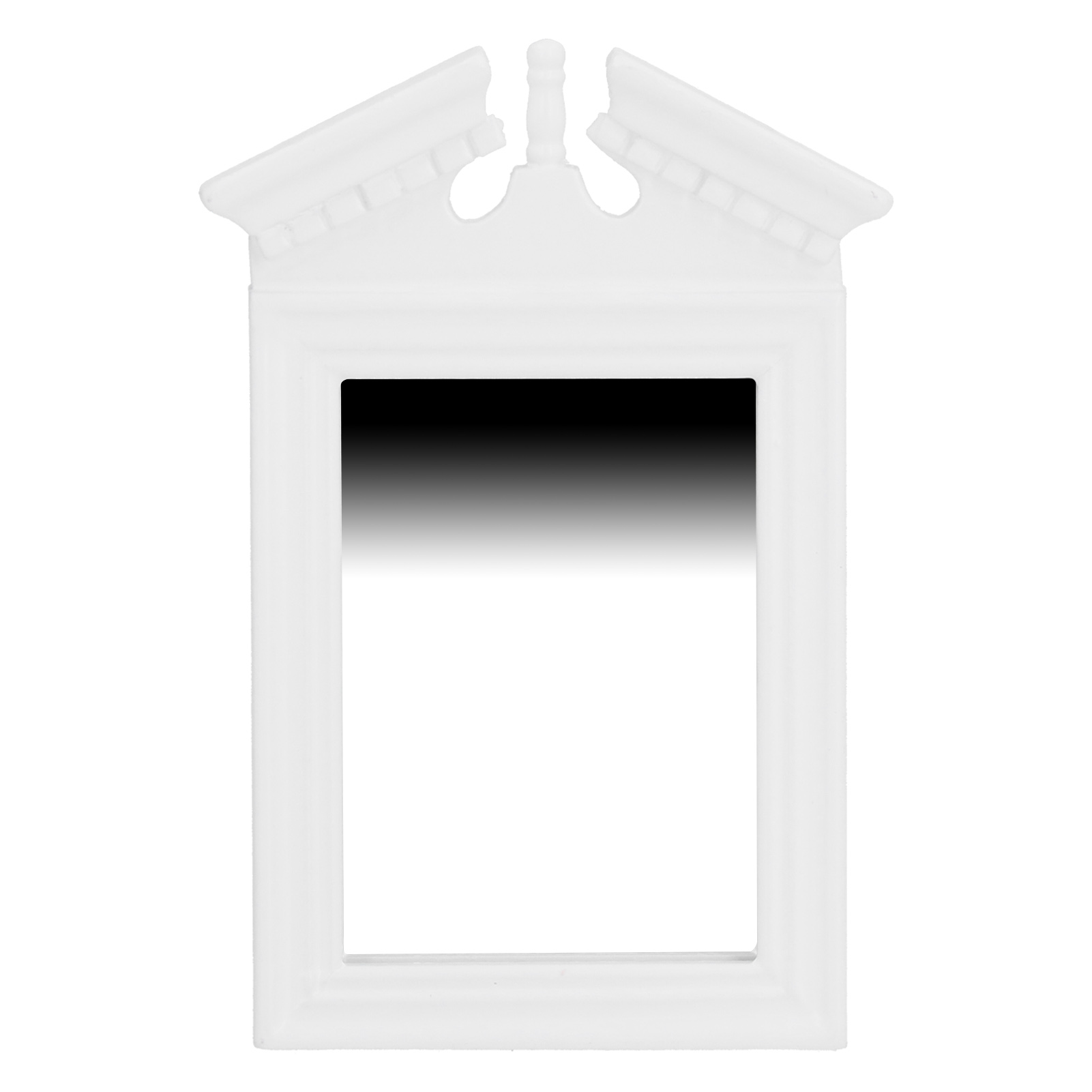 Miniatur-schminkspiegel 1:12 Für Puppenhaus, Aufwendiges Weißes Design Für Puppenbadezimmer