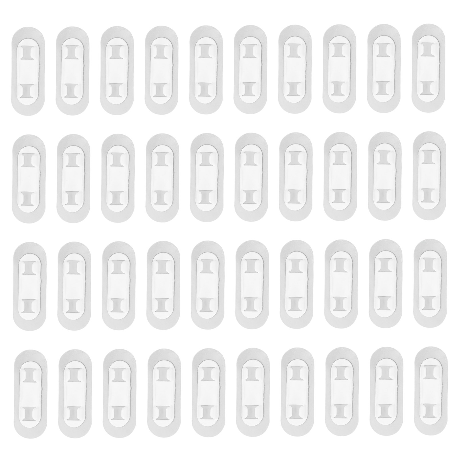 40 Selbstklebende Kabelclips, Bohrfreie Aufbewahrungshalterungen Für Elektrische Kabel, Für Zuhause, Büro, Auto, Weiß