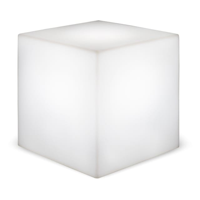 Cuby 40 Cm Dekorativer Leuchtwürfel, Sehr Widerstandsfähig. Solarladung Und Rgb-led-licht. Hergestellt In Spanien.