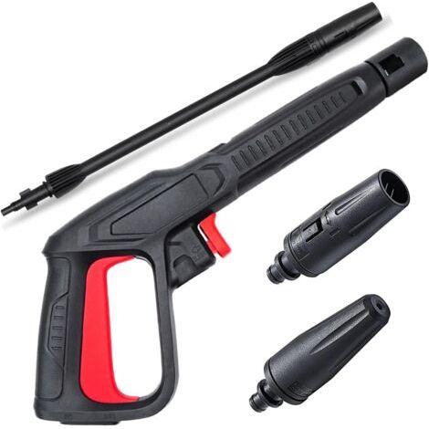 Kit De Remplacement De Pistolet Pulvérisateur À Gâchette Avec Lance Pour Nettoyeur Haute Pression 2350 Psi, Système De Connexion Rapide Pour Bosch, Aqt Avec Buse De Lance De Pulvérisation Réglable Et
