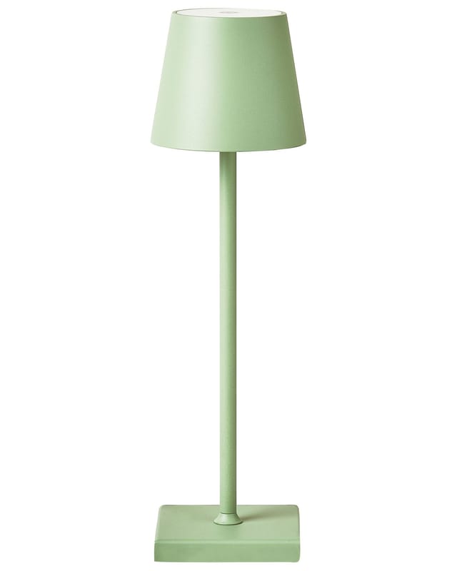 Kabellose Led Tischlampe Baceiro Metall Hellgrün