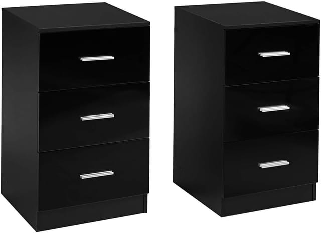 2er-set Büroschrank Mit 3 Schubladen, Standcontainer Aktenschrank Schubladenschrank Universalschrank - Costway