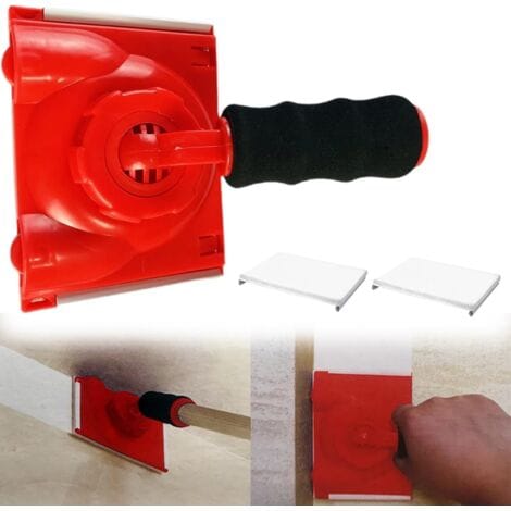 Tampon De Peinture, Outil De Peinture Des Bords Avec Poignée, Tampons Éponge Remplaçables, Coupe-bordure Portable À Angle Réglable Pour Murs Et Plafonds