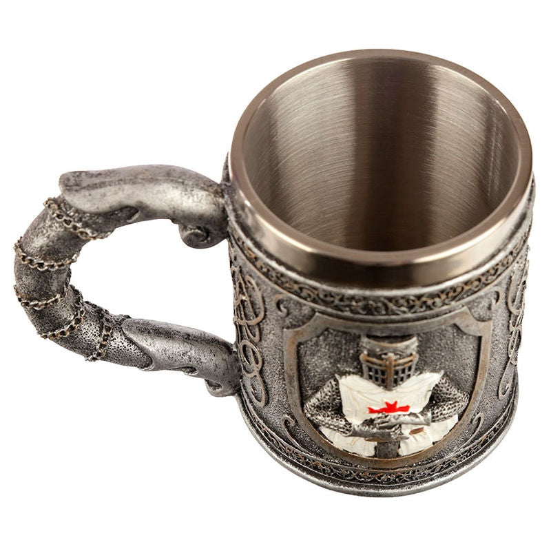 Crusader Knight Krug Edelstahl 16 Oz Fassungsverm Gen