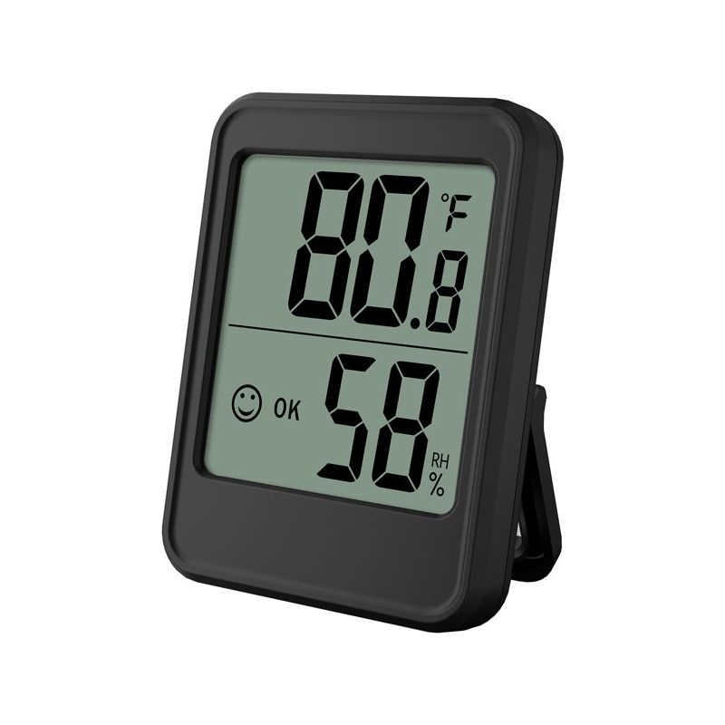 Thermomètre Intérieur D'Humidité Et Hygromètre Électronique, Mini Station Météo Avec Commutateur ℃-℉ Pour Maison, Bureau, Serre