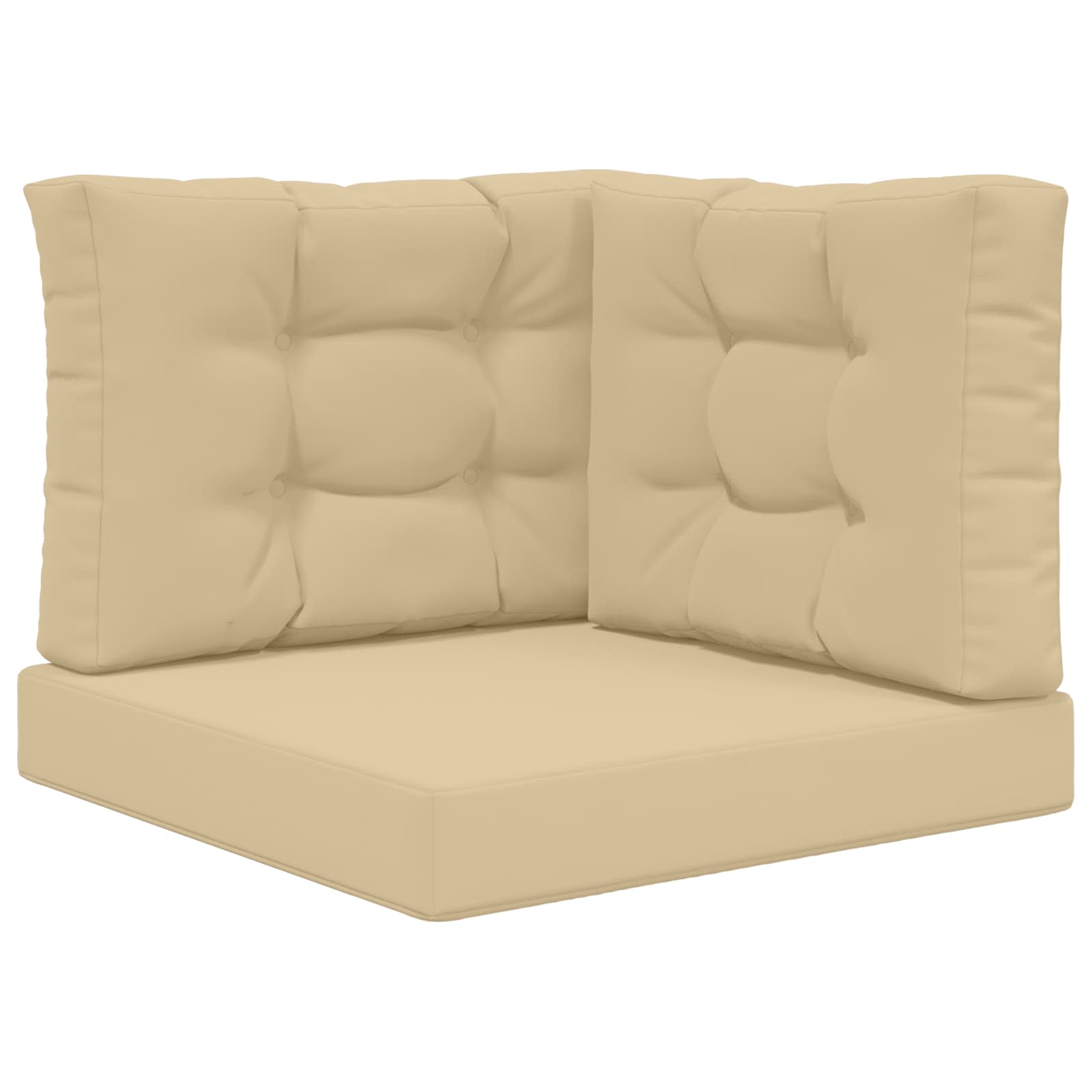 Sofakissen Für Draußen Polyester Beige 60 X 60 Cm Vidaxl