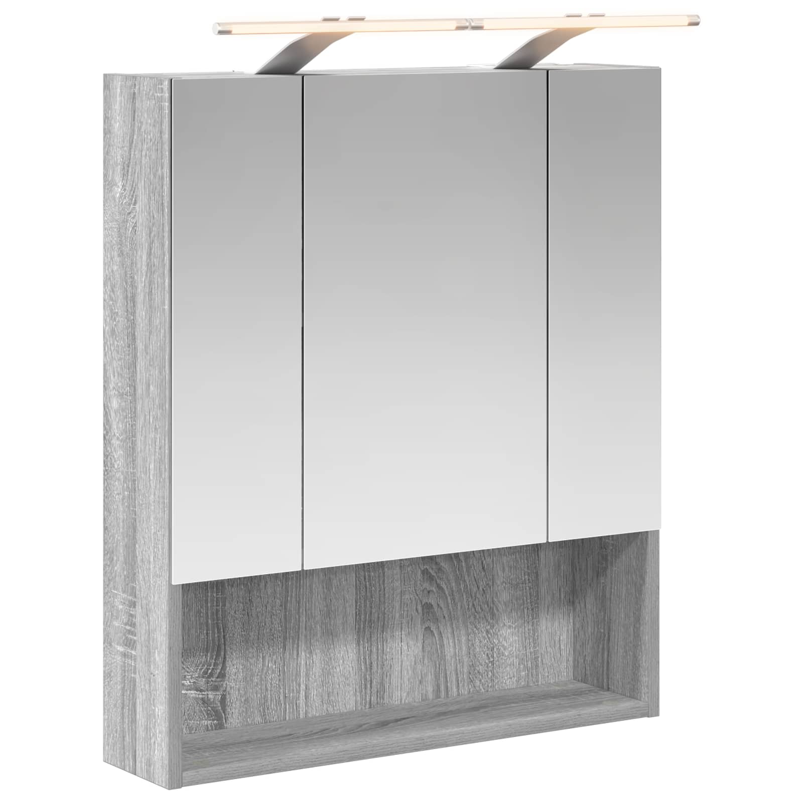 Badezimmerspiegelschrank Sonoma-grau 60 X 14,5 X 70 Cm Vidaxl