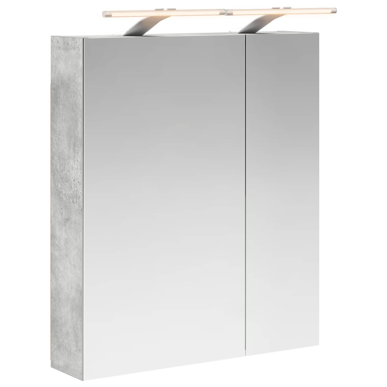 Badezimmerspiegelschrank Beton Grau 60 X 14,5 X 70 Cm Vidaxl