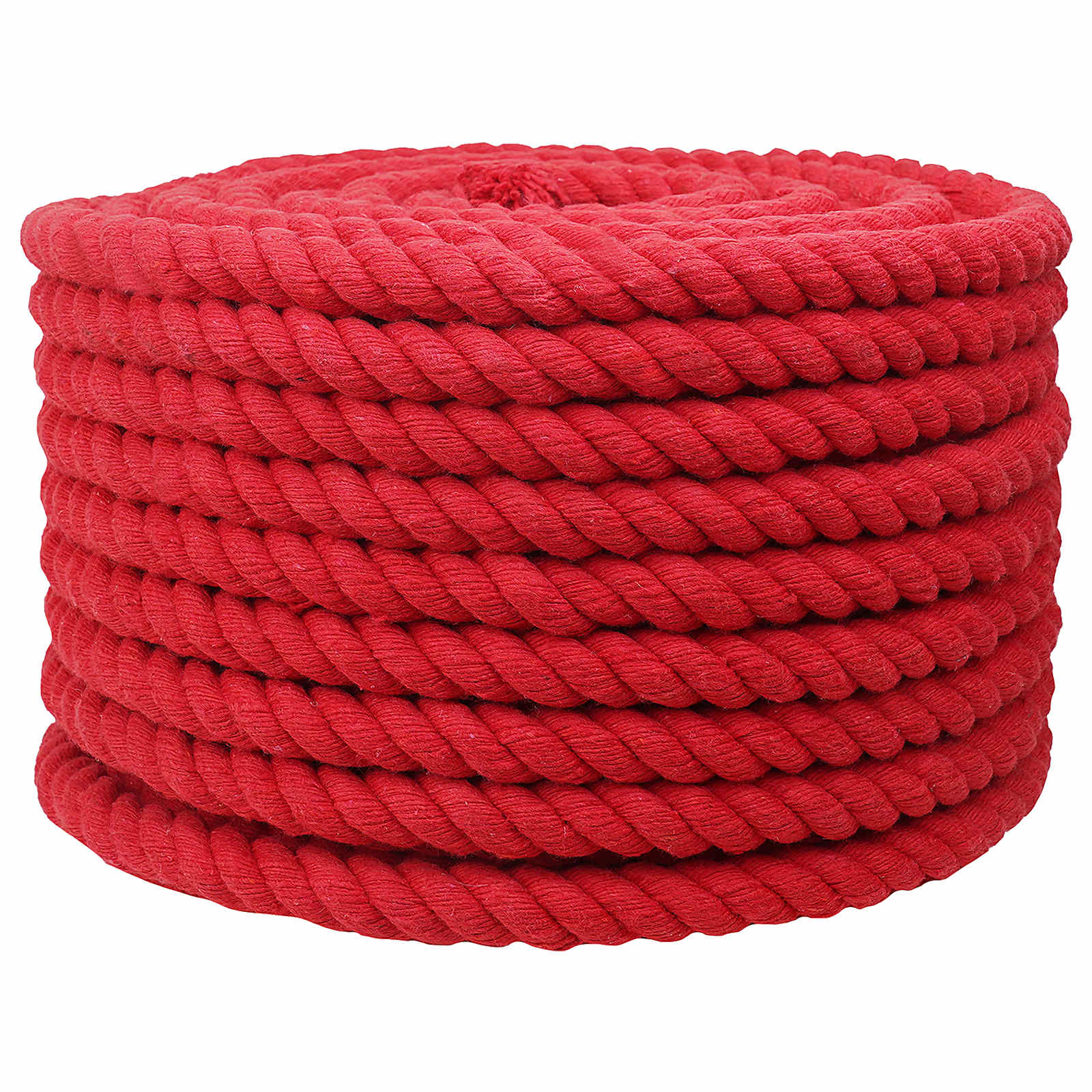Baumwollseil 16 Mm 50 M Rot 100% Baumwolle Vidaxl