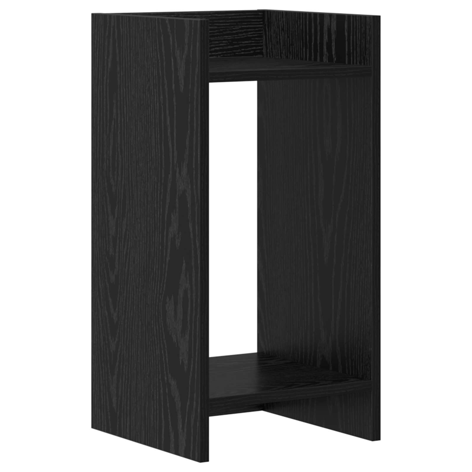 Pflanzenständer Schwarz Eichen-optik 30 X 30 X 60 Cm Vidaxl