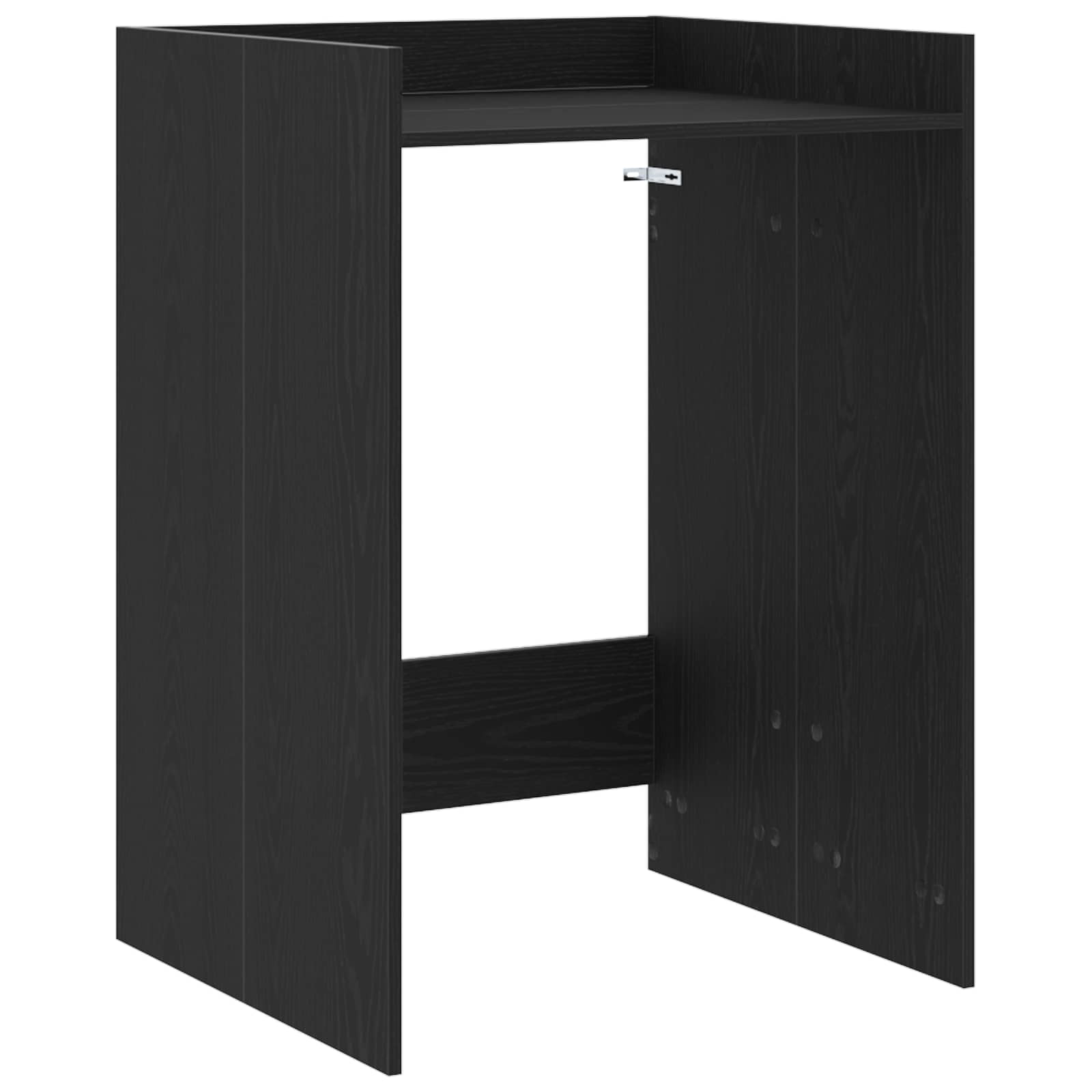 Waschmaschinen-schrank Schwarz Eichen-optik 67,5 X 62 X 97 Cm Vidaxl