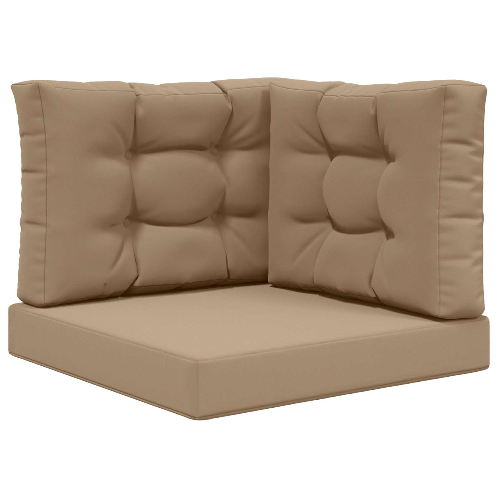 Sofakissen Für Draußen Polyester Taupe 60 X 60 Cm Vidaxl