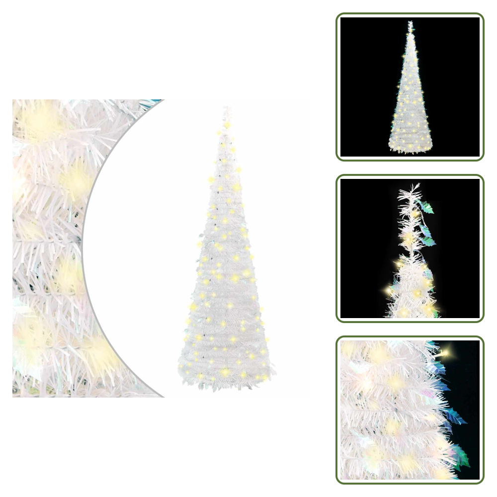 Weihnachtsbaum 150 Cm - Vidaxl Pop-up-weihnachtsbaum Künstlich 100 Leds Weiß 150 Cm - Weihnachtsbaum Mit 100 Leds