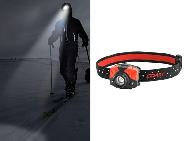 Markenartikel - Led Stirnlampe 435 Lumen Dimmbar Zum Joggen & Camping, Batteriebetrieben