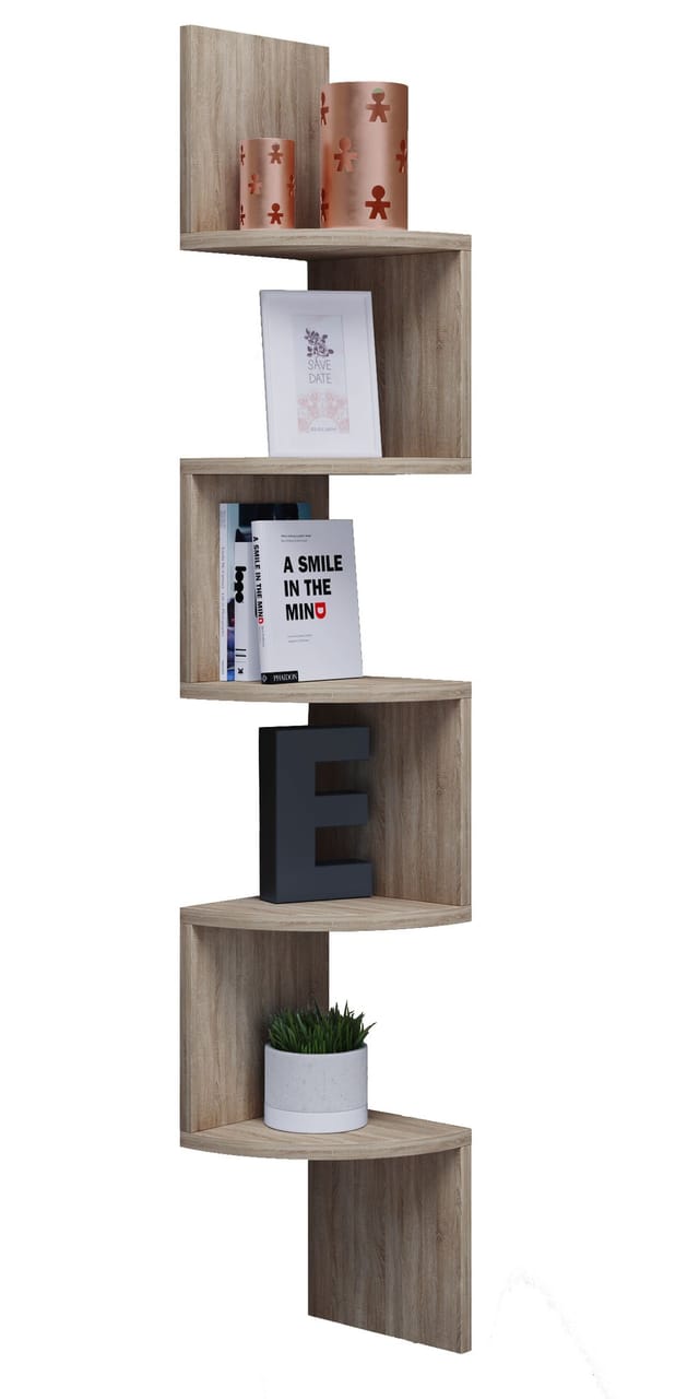 Ebuy24 - Holz Wandregal Deko Eckregal Mintis