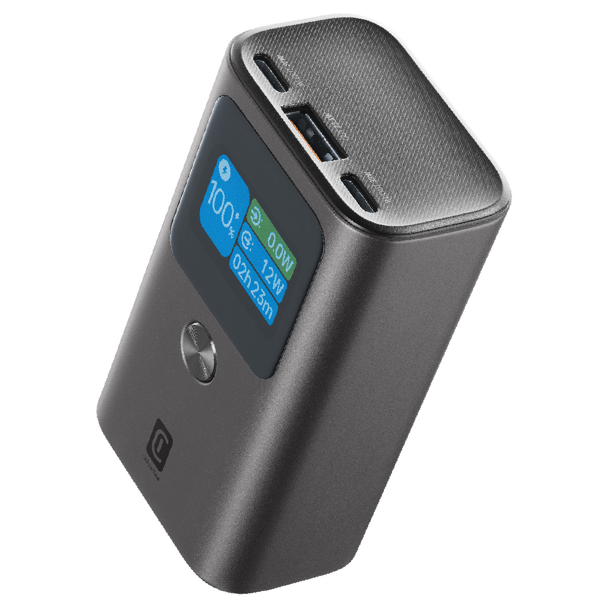 Cellularline Ultron 10000 Tragbares Ladegerät 10000mah 30w Mit Lcd-display