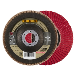 10x Rhodius Jumbo Speed Fächerschleifscheibe Korn:80 Ø125mm