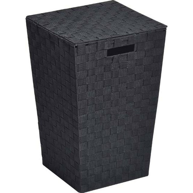 Erweiterter Polyester-wäschekorb - Schwarz Tendance