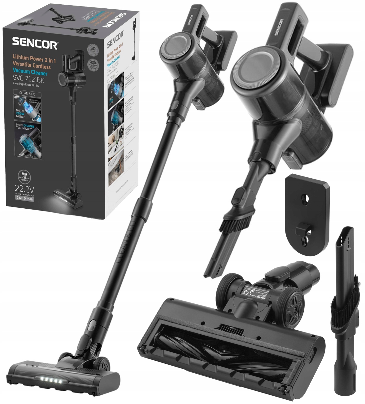 Sencor Akku-staubsauger 2in1 200w Svc 72 1 Stück.
