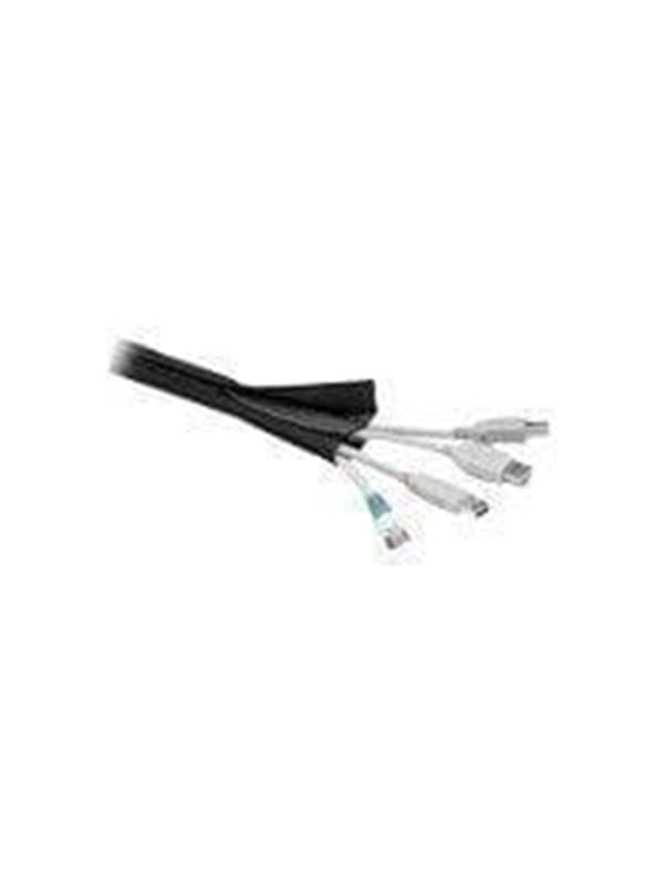 Microconnect Cablesock Mit Klettverschluss, 1,8 M, Schwarz, Cablesock