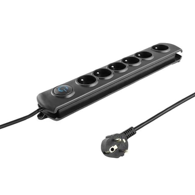 Quick Switch Überspannungsschutzleiste 6 Steckdosen 3m