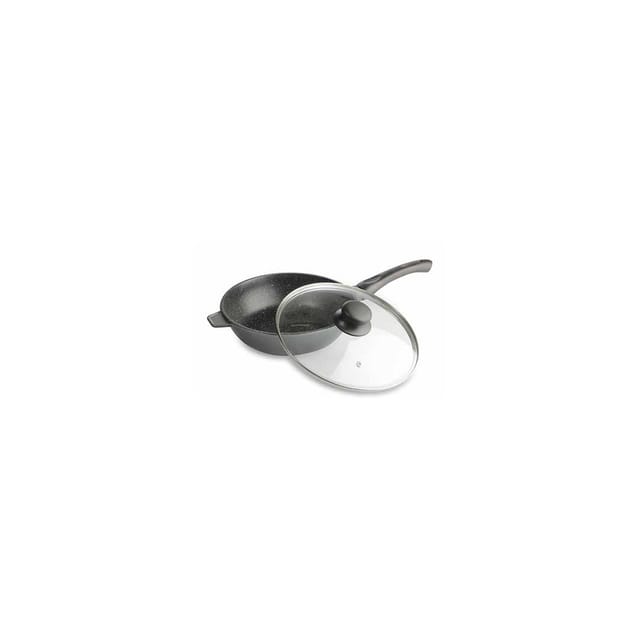 Kitchenpro - Sauteuse In Steinoptik + Glasdeckel - 24cm