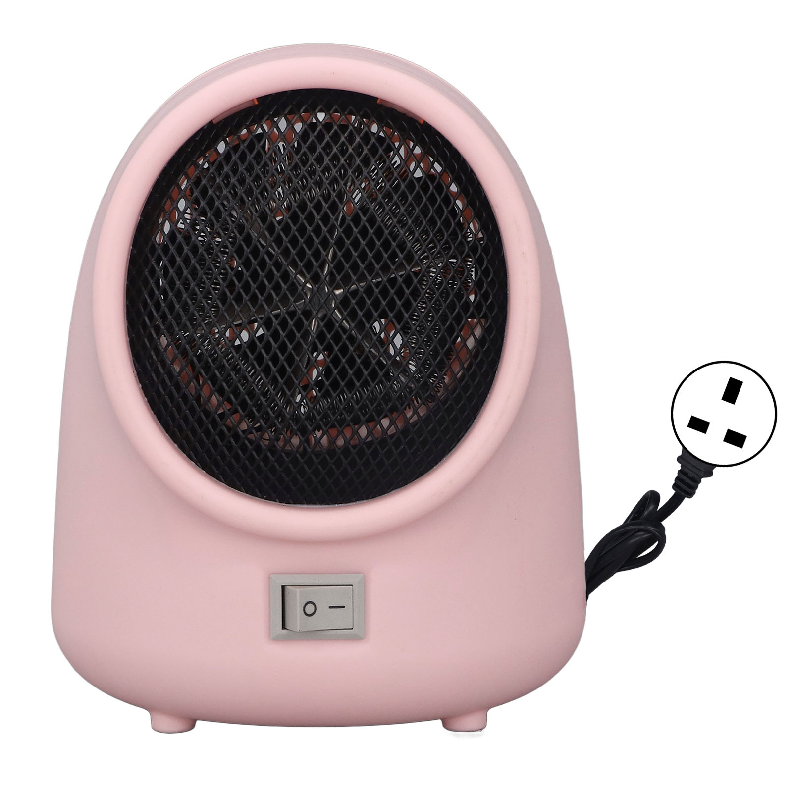 Tragbarer 3s-heizlüfter – Schnelles Aufheizen, Überhitzungsschutz – Für Schlafzimmer, Büro, Studentenwohnheim – Sakura Pink, Uk-stecker (220 V)