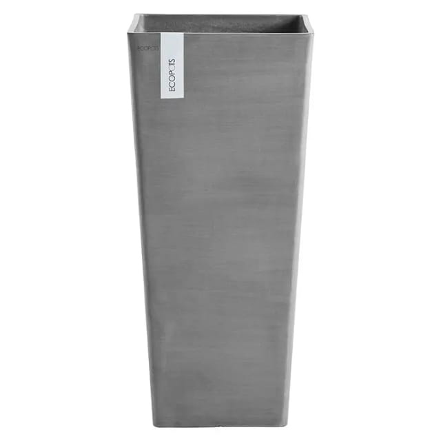 Ecopots Rotterdam High 70 Blumentopf – L 32,7 Cm X B 32,7 Cm X H 70,5 Cm – Grau – Innen- Und Außenbereich