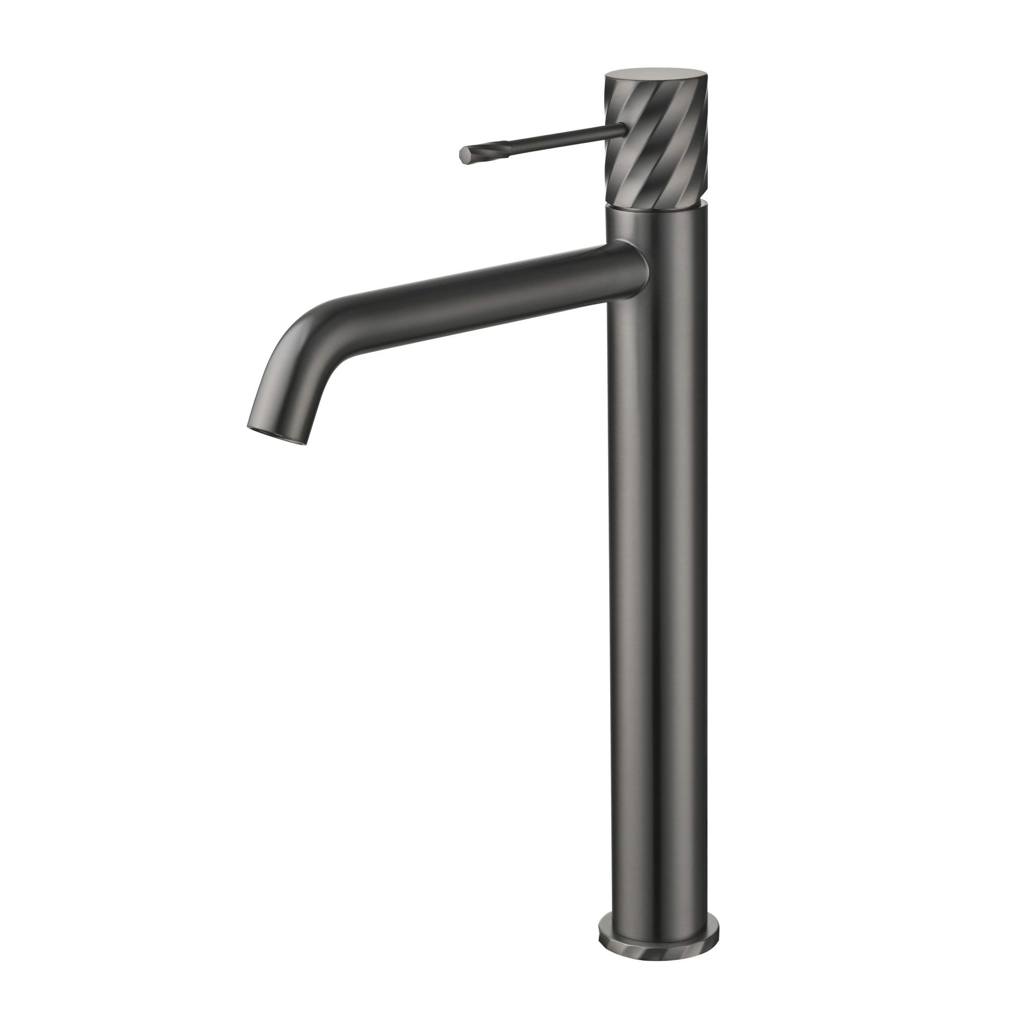 Imex Grifo Monomando Lavabo Alto Color Canón De Fusil Latón Y Zama Acabado Pvd Modelo Bdb063-3bgm